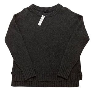 J.Crew Sweater Womens S Oversized Crewneck Supersoft Yarn Wool Alpaca Gray NEW